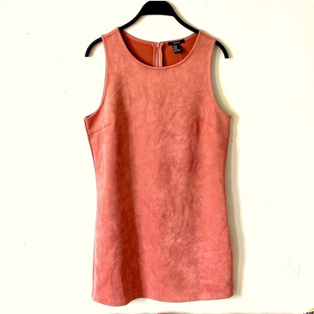 Forever 21 Faux Suede Shift Dress- size small
